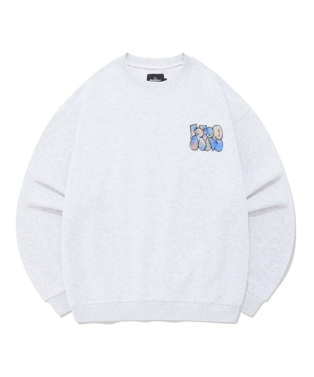 리트리버클럽(RETRIEVER CLUB) GRAFFITI RRC CREWNECK [MELANGE GRAY]