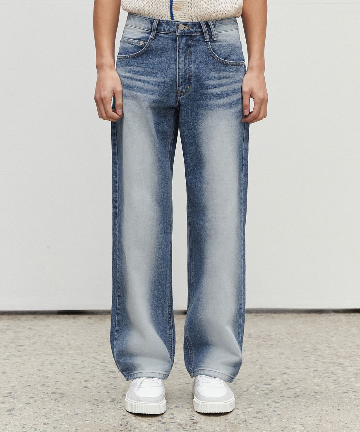 데케트(DECET) Mid Rise Wide Jeans DCPT027BlueCenter