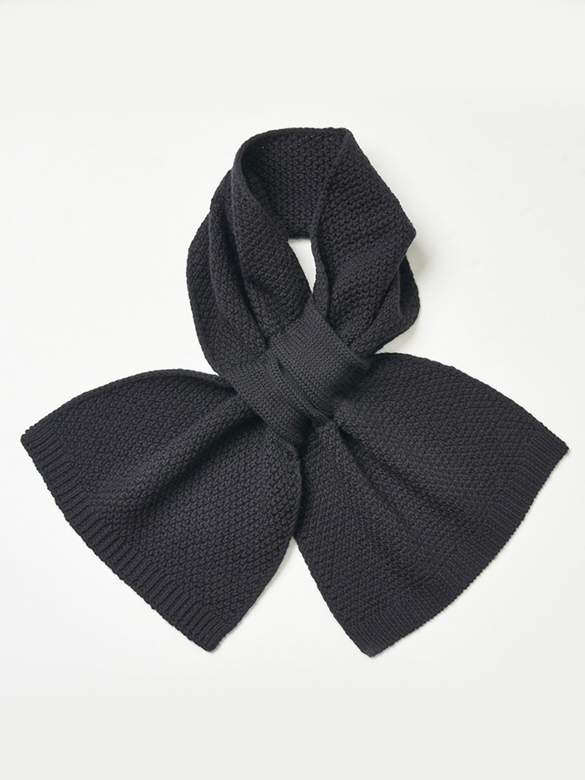 베르노(VERNO) Muffler Knit Black