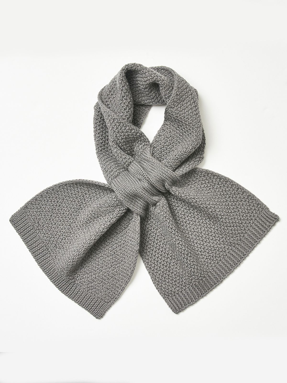 베르노(VERNO) Muffler Knit Gray