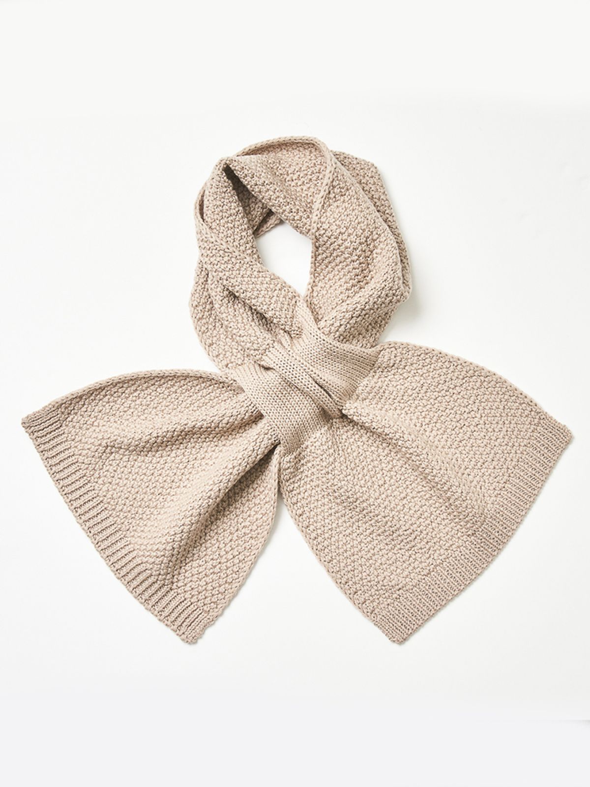 베르노(VERNO) Muffler Knit Beige