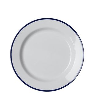 블루 림 원형 플레이트 9.5인치