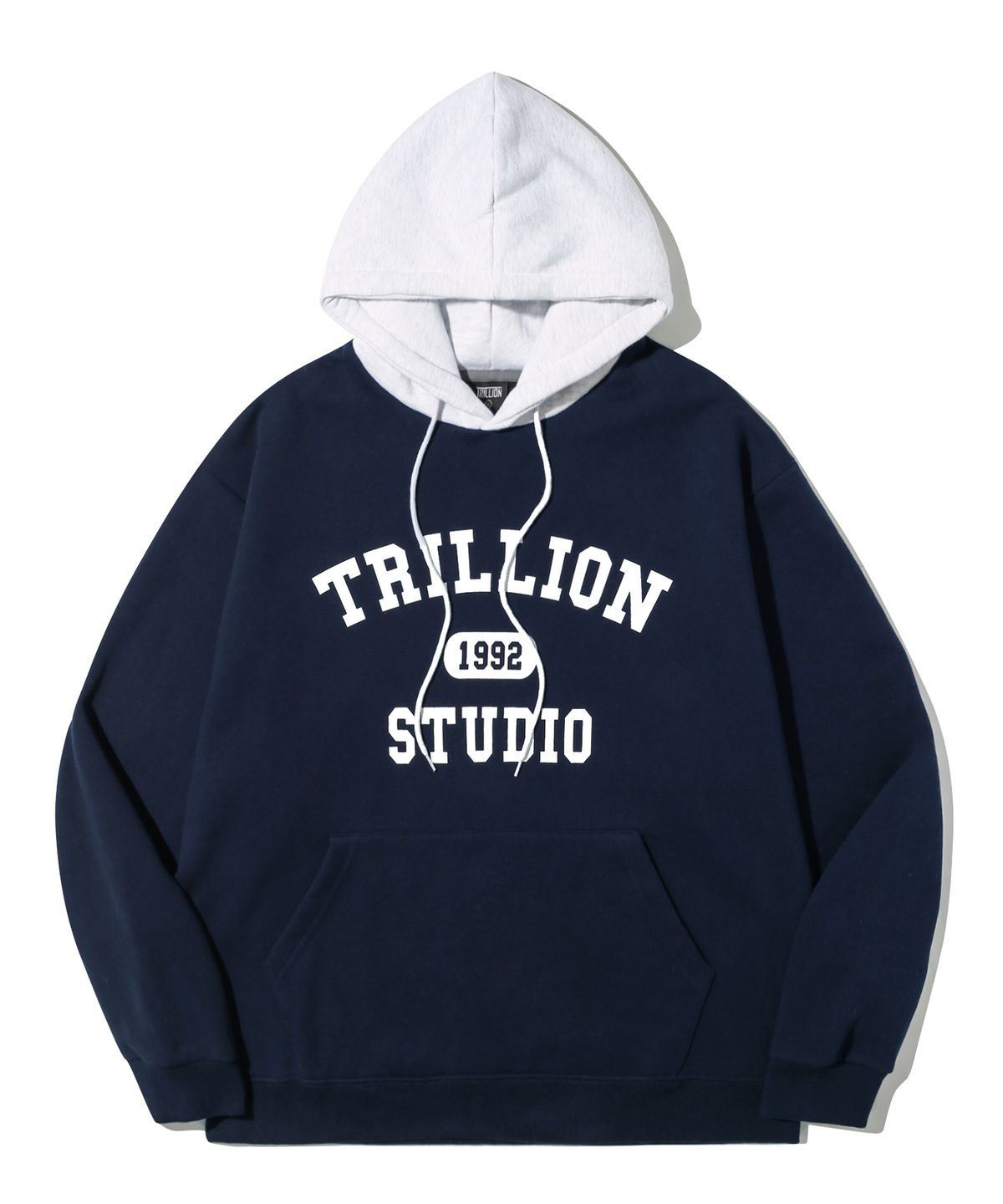 트릴리온(TRILLION) 컬러 배색 1992 그래픽 후드 (NAVY)