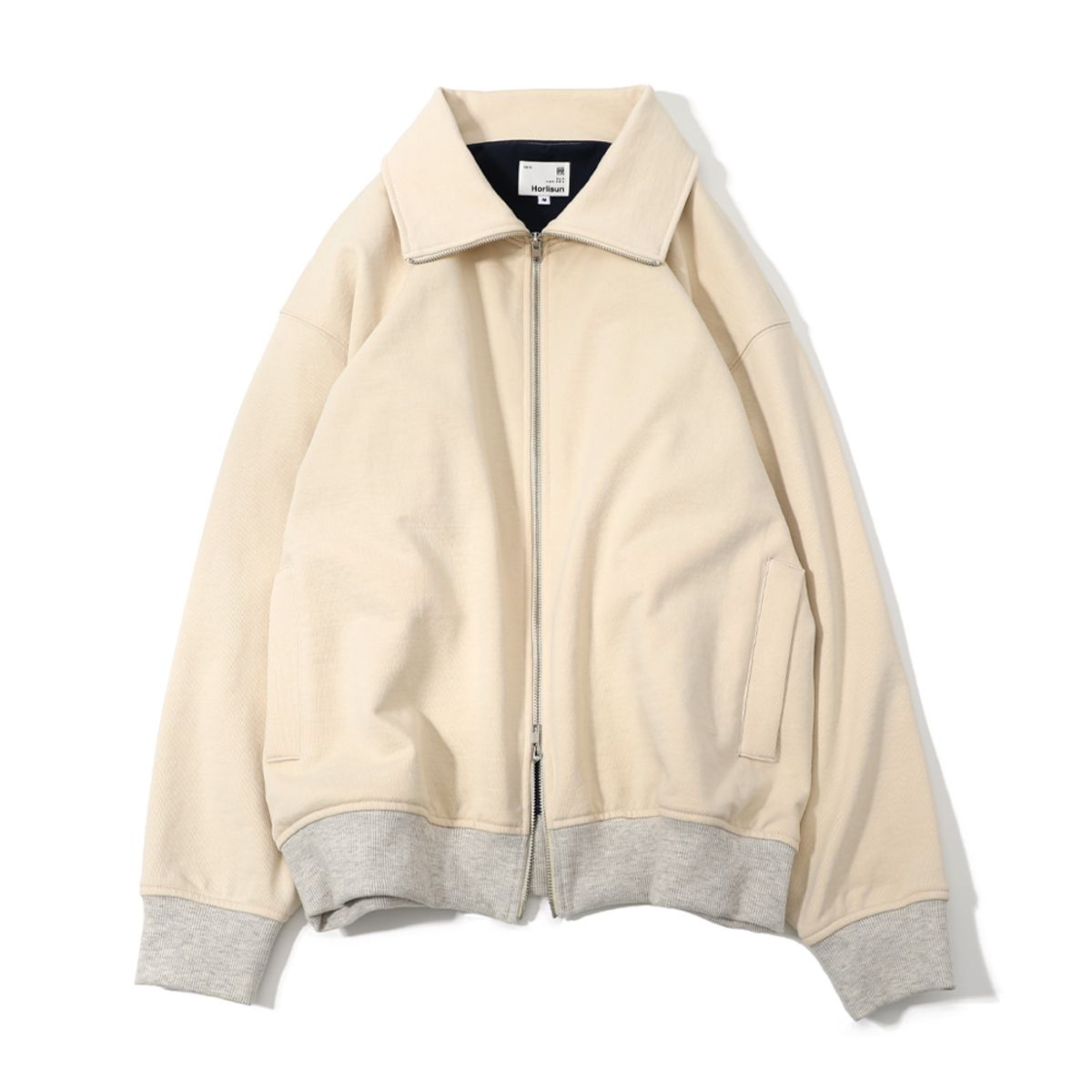 홀리선(HORLISUN) Willow Collar Zip Up Jacket Cream