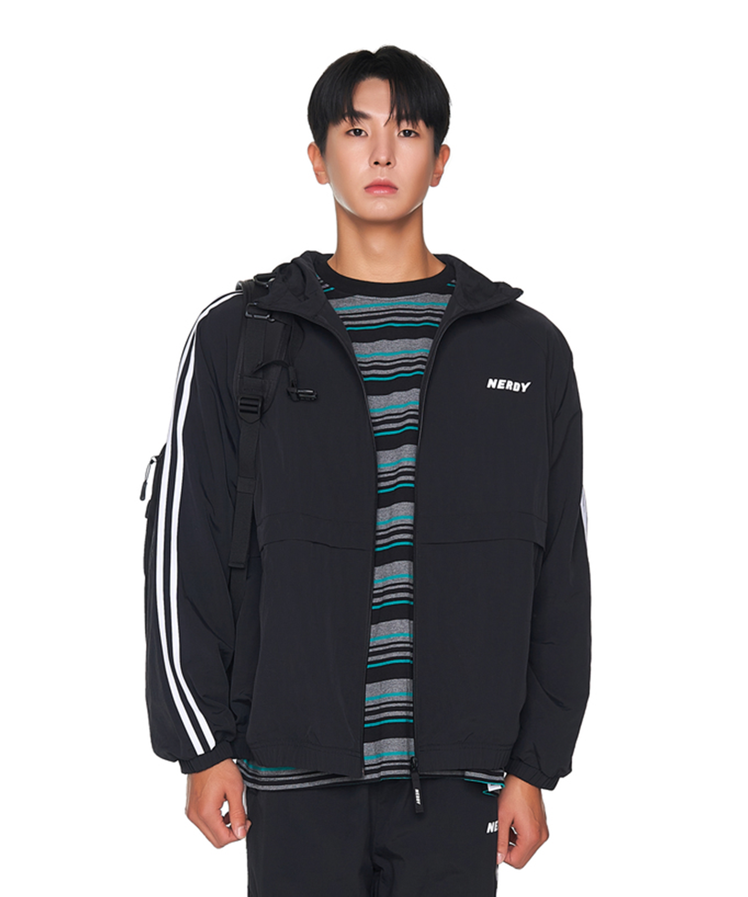 [24FW☆人気]NERDY★NY Hoodie Windbreaker★ウインドブレーカー ノルディ NERDY NY HOODIE WINDBREAKER NY フーディウインド