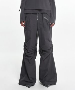 EXPOSURE ZIP DETAIL PANTS (UNISEX) CHARCOAL