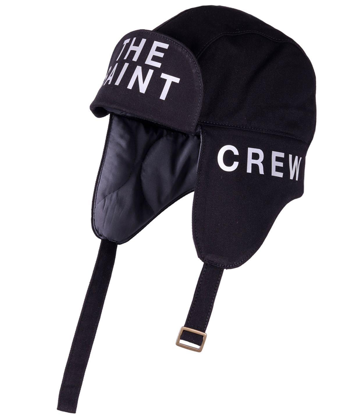 세인트크루(SAINTCREW) 로고 백앤포스 패딩 트루퍼햇 LBFP-1502 블랙