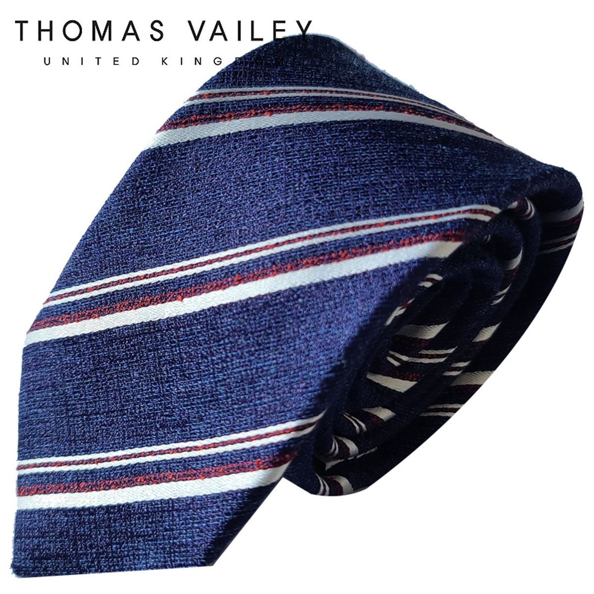 토마스 베일리(THOMAS VAILEY) 실크넥타이 - 아테네 네이비 7.5cm