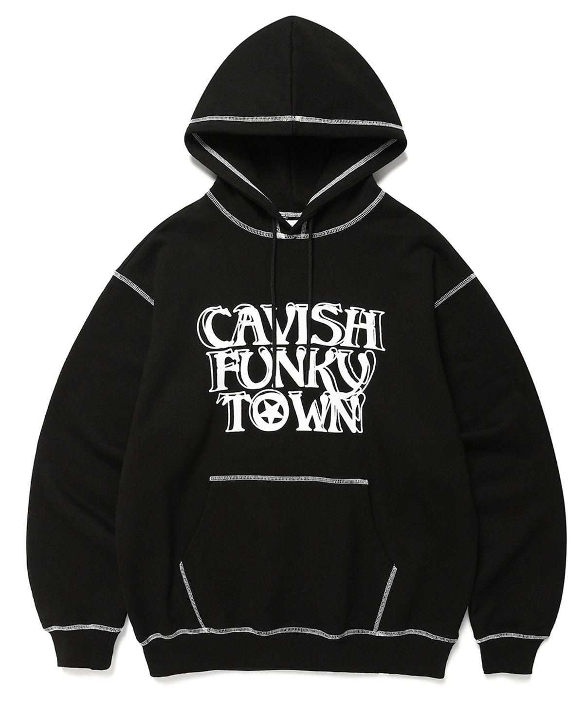 카비시(CAVISH) CFT STITCH POINT HOODIE BLACK(CV2DSUM404A)