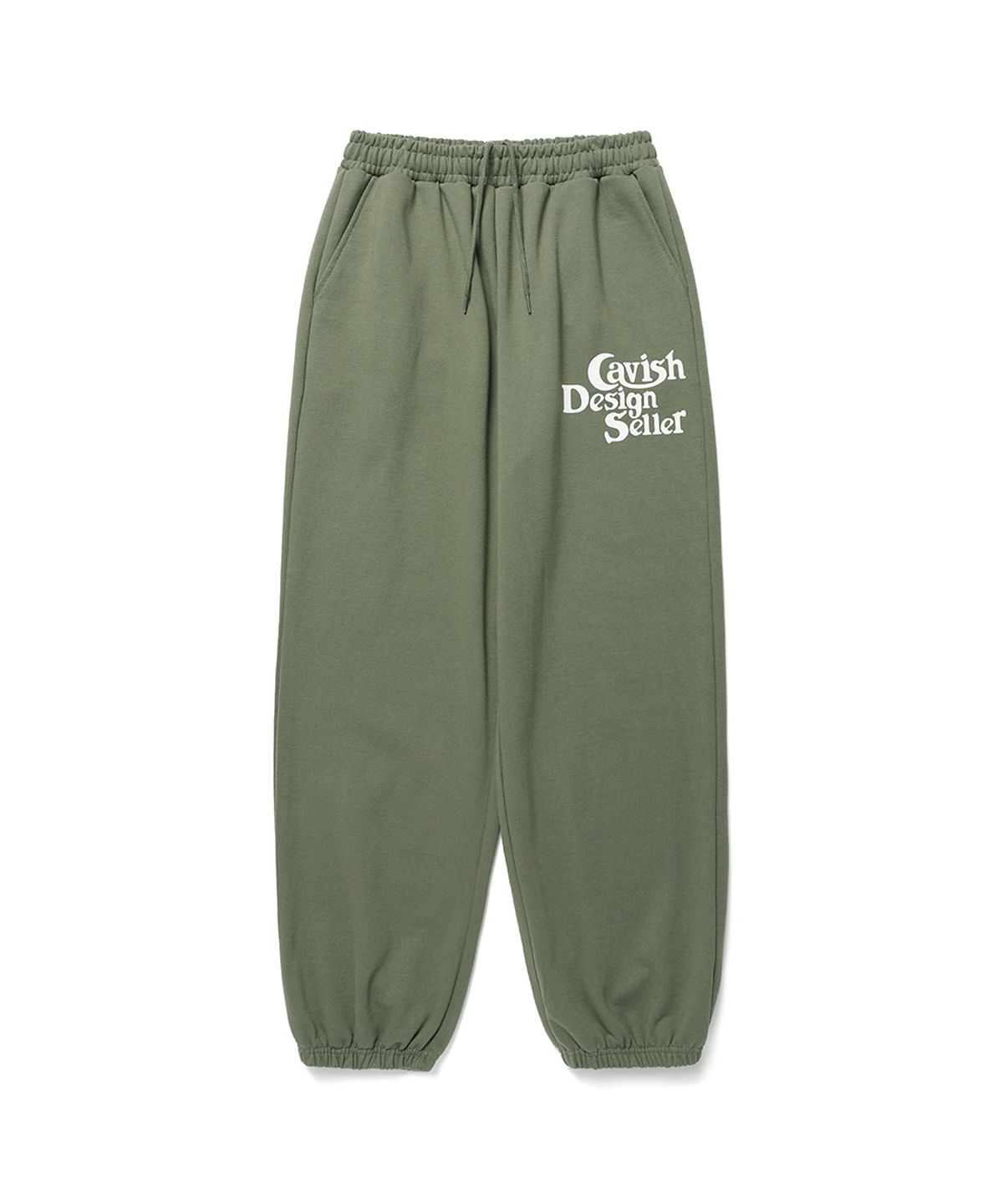 카비시(CAVISH) BIG SELLER LOGO SWEATPANTS OLIVE(CV2DSUPA00A)