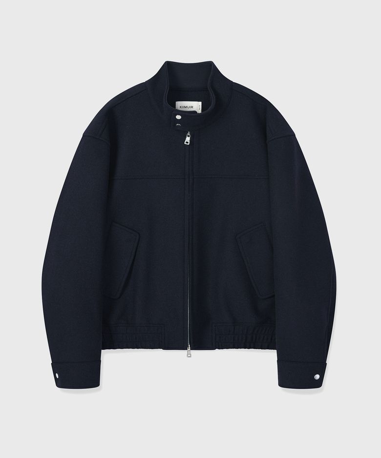 울(WOOL) 헤링턴 자켓_네이비