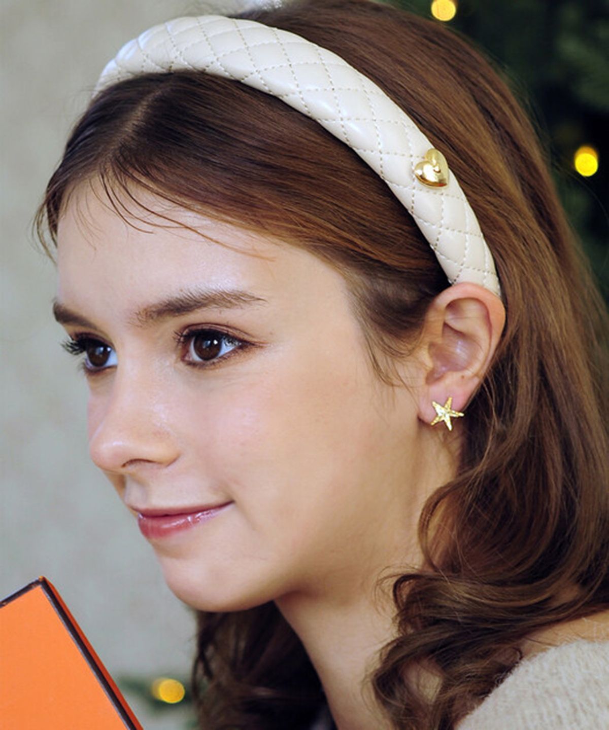 조에나(ZOENA) oua hair band beige