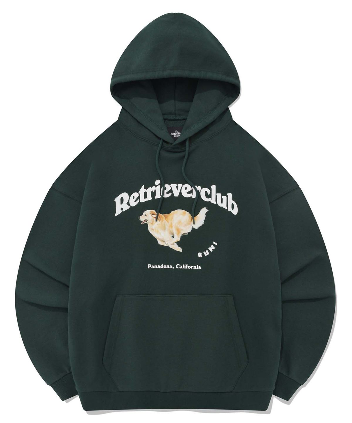 리트리버클럽(RETRIEVER CLUB) RUNNING RETRIEVER HOODIE [GREEN]