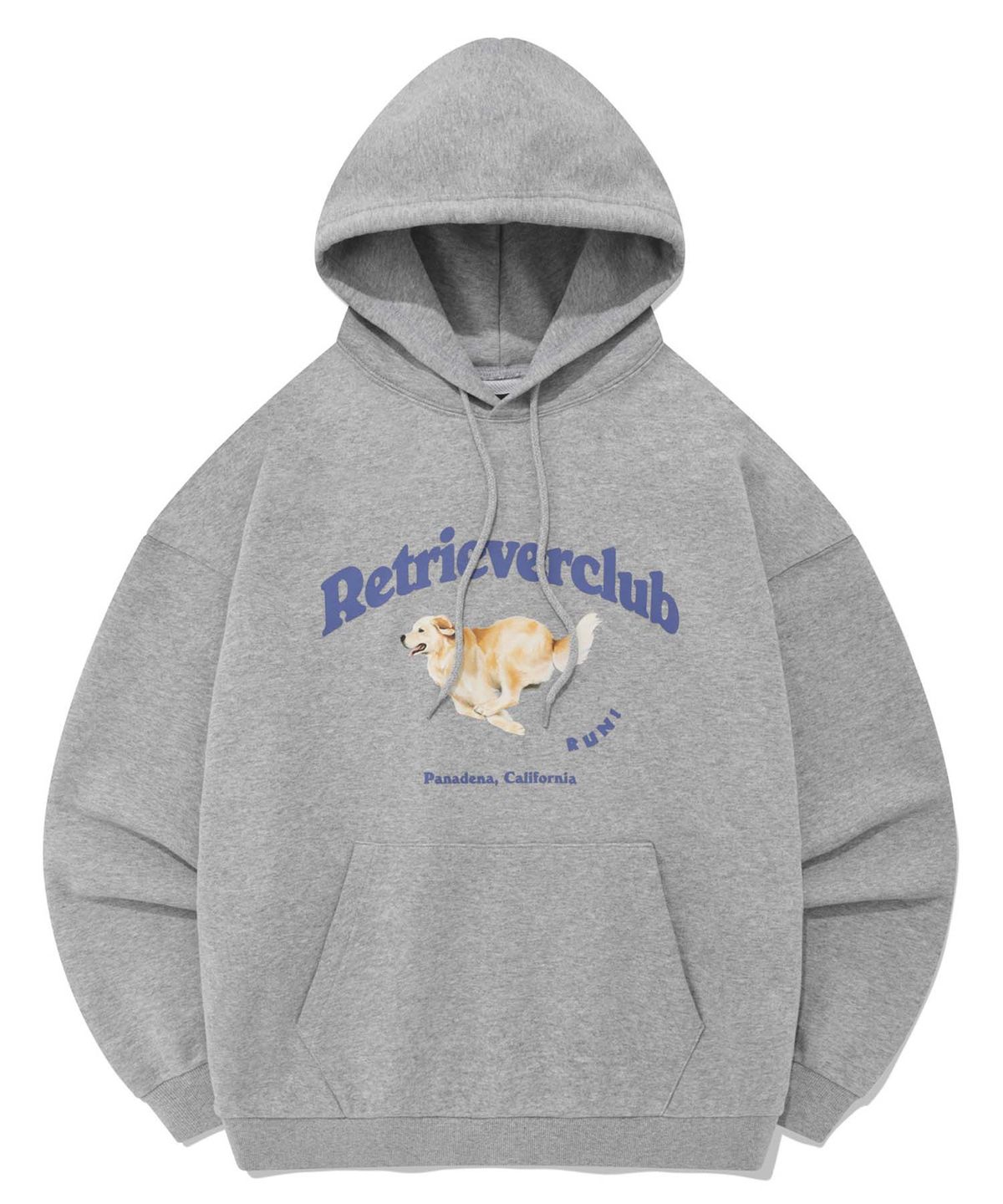 리트리버클럽(RETRIEVER CLUB) RUNNING RETRIEVER HOODIE [GRAY]