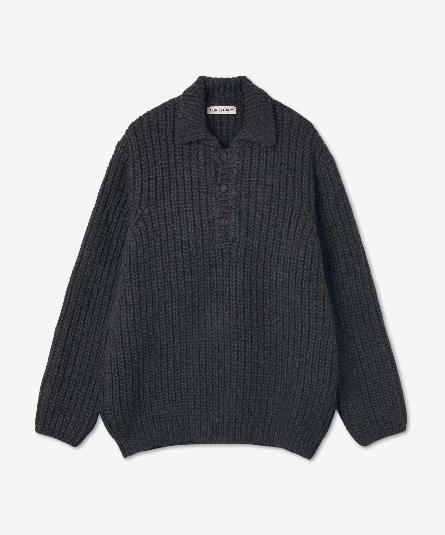 MUSINSA公式 | OUR LEGACY Big Pique Chunky Knitwear - Black / M4223BPGM