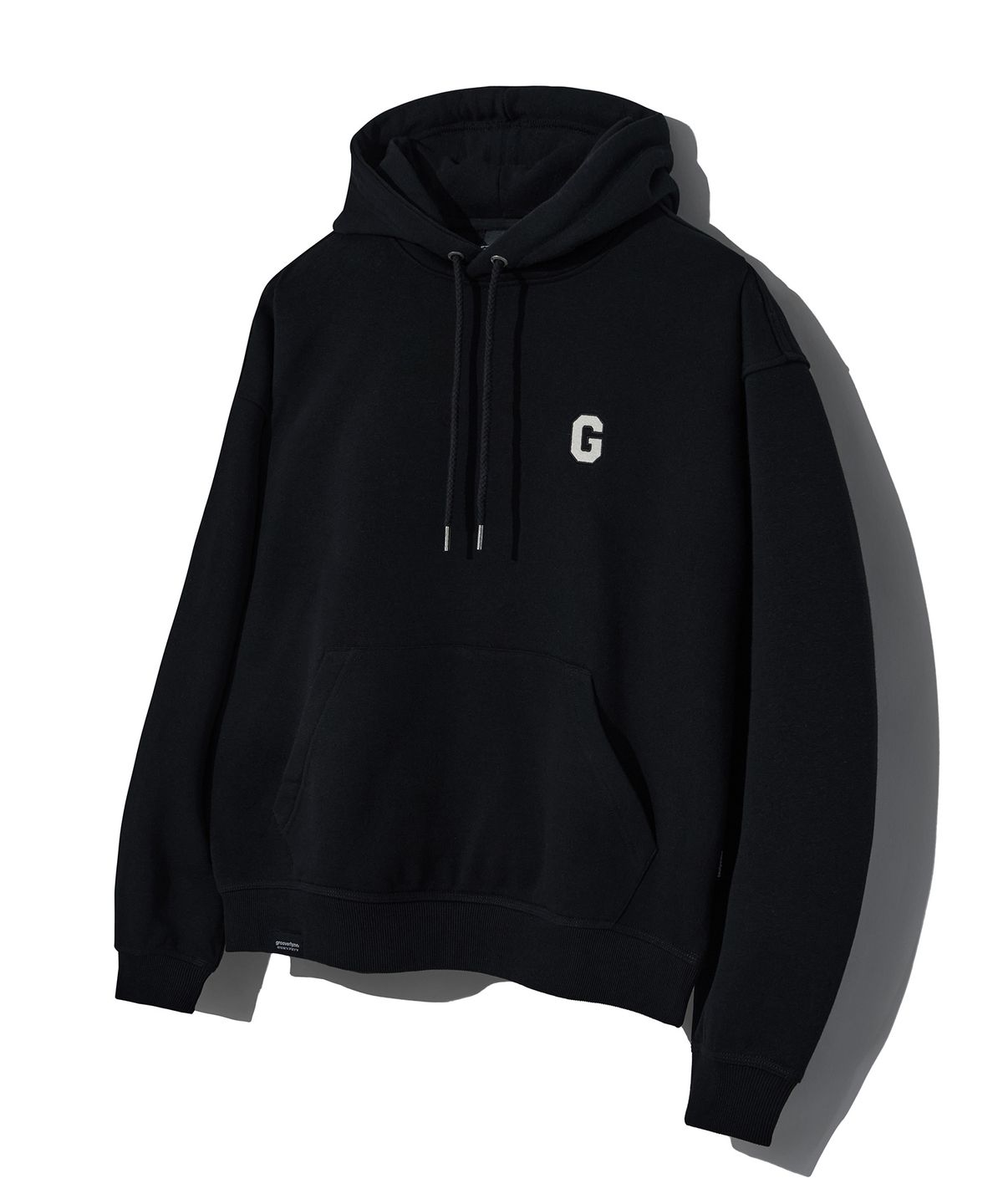 그루브라임(GROOVE RHYME) ANGULAR G LOGO HOODIE (BLACK) [LRRSCTH105M] - 사이즈 ...