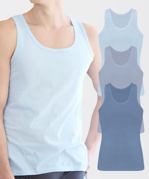 JD 남성 순면 컬러 민소매런닝 3PACK