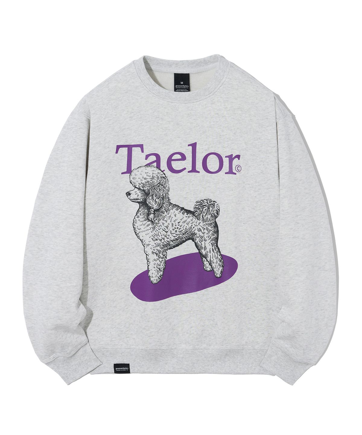 그루브라임(GROOVE RHYME) 유니)TAELOR SERIES POODLE MTOM (OATMEAL GREY) [LRRSCTM113M]