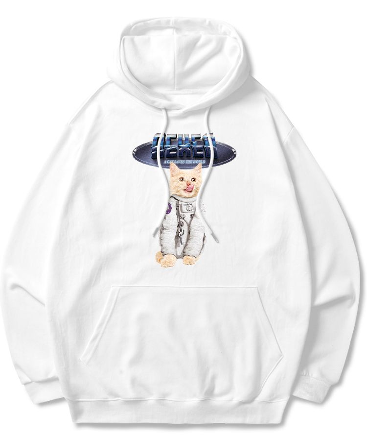 aeae パーカー MUSINSA公式 | AEXEA キャットワールド 裏起毛フードパーカー