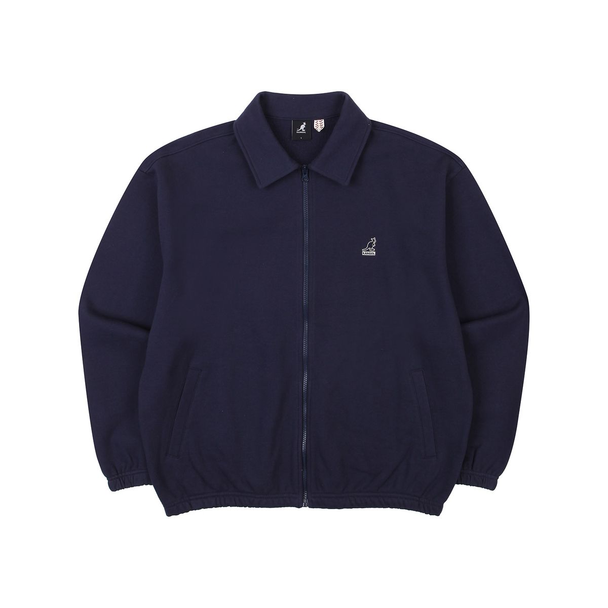 캉골(KANGOL) 칼라 스웨트 집업 2124 네이비