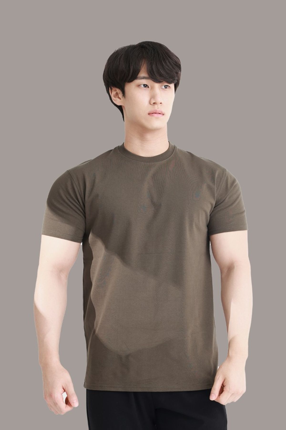 짐브로(GBRO) 헤비웨이트 코튼 머슬핏 티셔츠