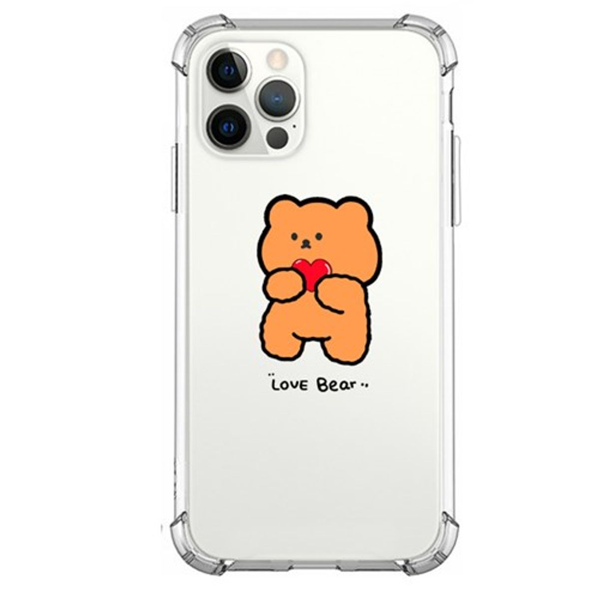베베케이스(BEBE CASE) 베어 심플 러브하트 방탄 젤리 케이스