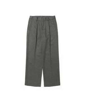 남성 사이드 밴딩 와이드 팬츠 (브라운)