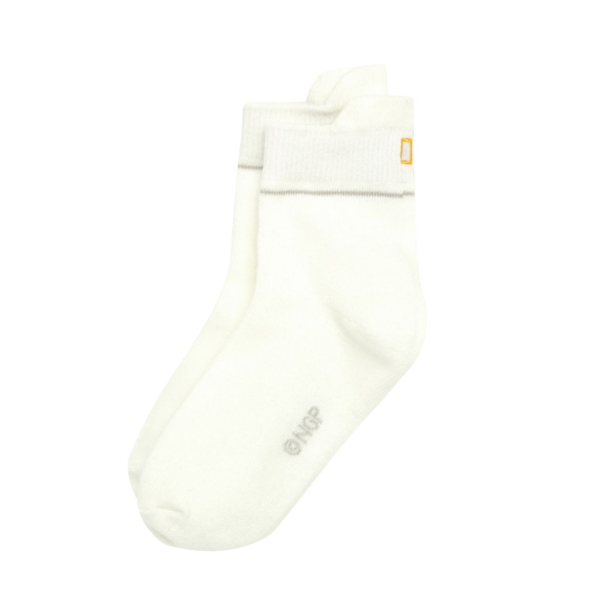 내셔널지오그래픽 키즈(NATIONAL GEOGRAPHIC KIDS) K235KSO010 스퀘어앵클삭스 WHITE