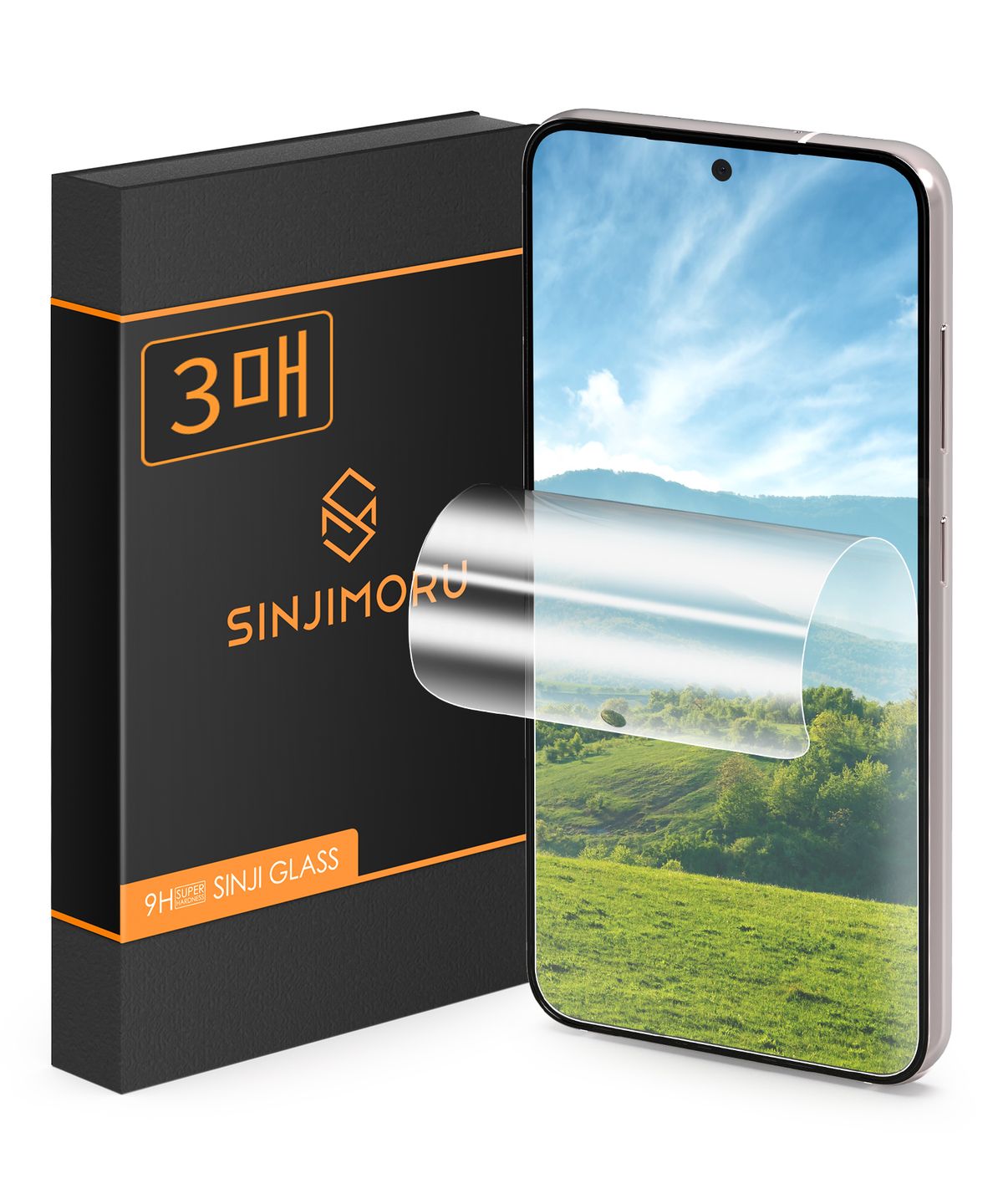 신지모루(SINJIMORU) 갤럭시 S23 이지 풀커버 자가복원 TPU 휴대폰 액정보호필름 3매
