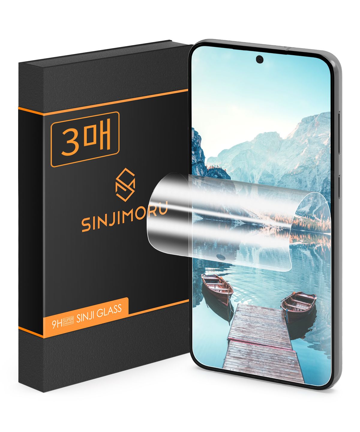 신지모루(SINJIMORU) 갤럭시 S23플러스 이지 풀커버 자가복원 TPU 휴대폰 액정보호필름 3매