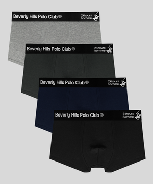 BH 맨즈 24/7 로고 코튼스판 프리 드로즈 4PACK