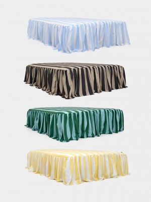 논더스트 워싱 볼드 스트라이프 베드스커트