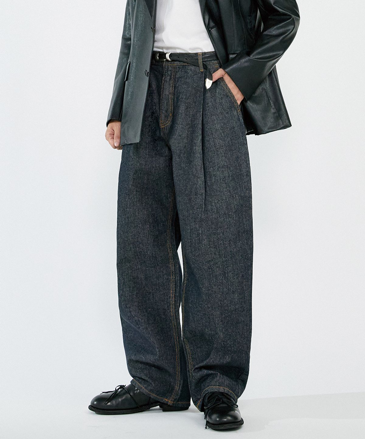 오더아카이브(ORDER ARCHIVE) One Pintuck wide 04 - Non fade raw