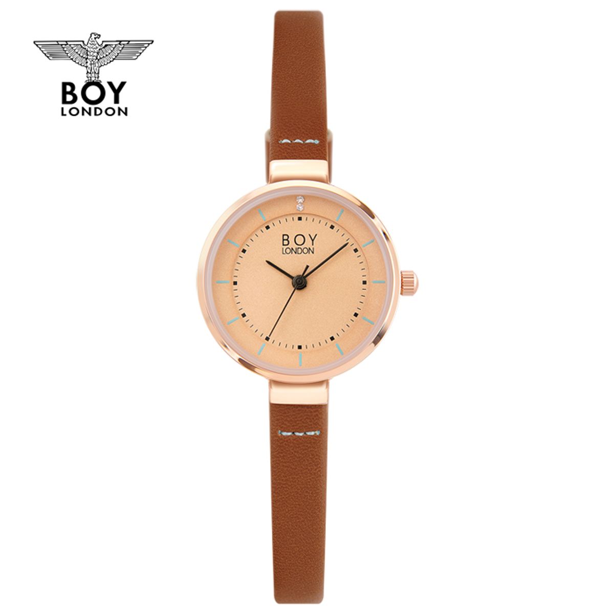 보이런던와치(BOYLONDON WATCH) 심플 여성 가죽시계 BLD5275-BR