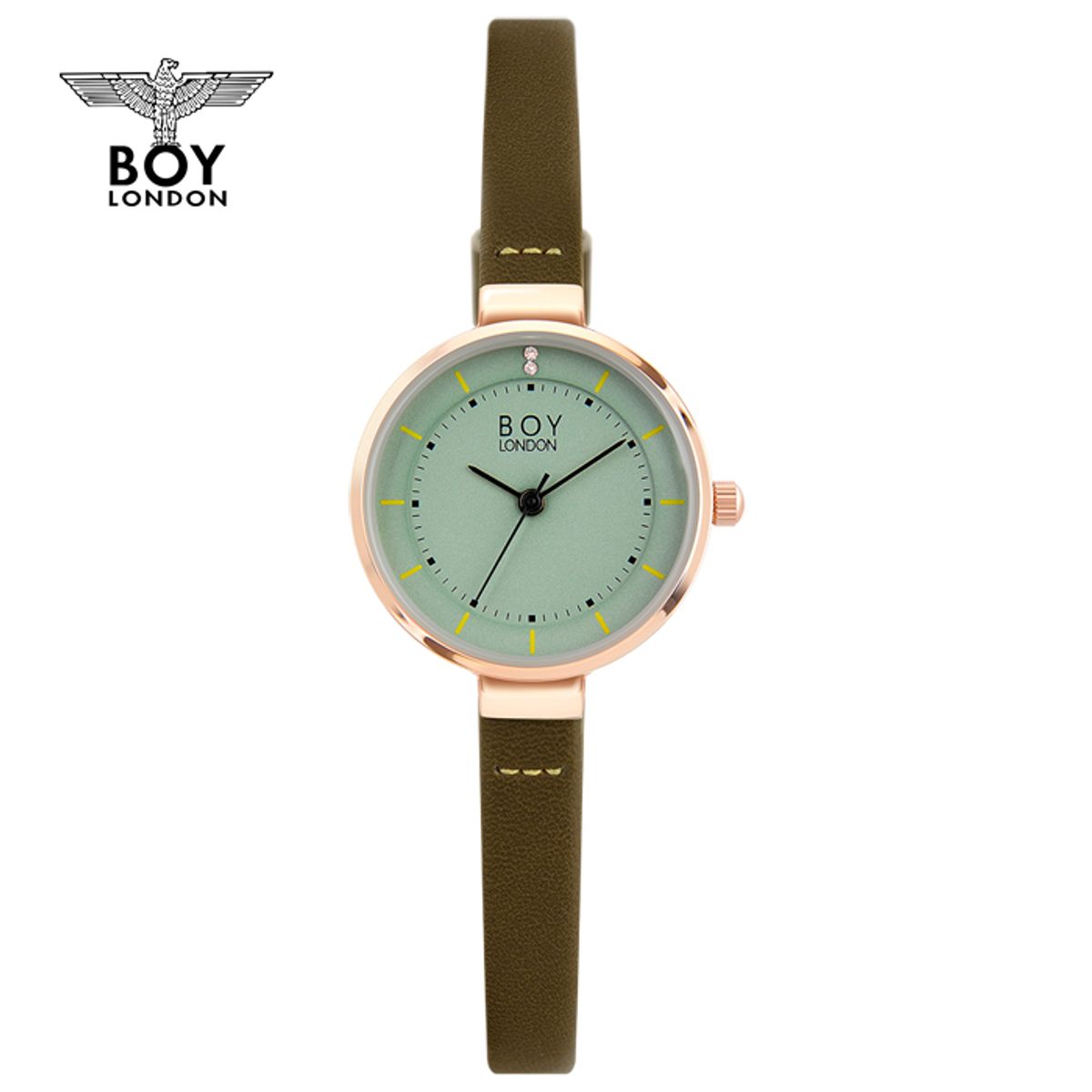 보이런던와치(BOYLONDON WATCH) 심플 여성 가죽시계 BLD5275-GR