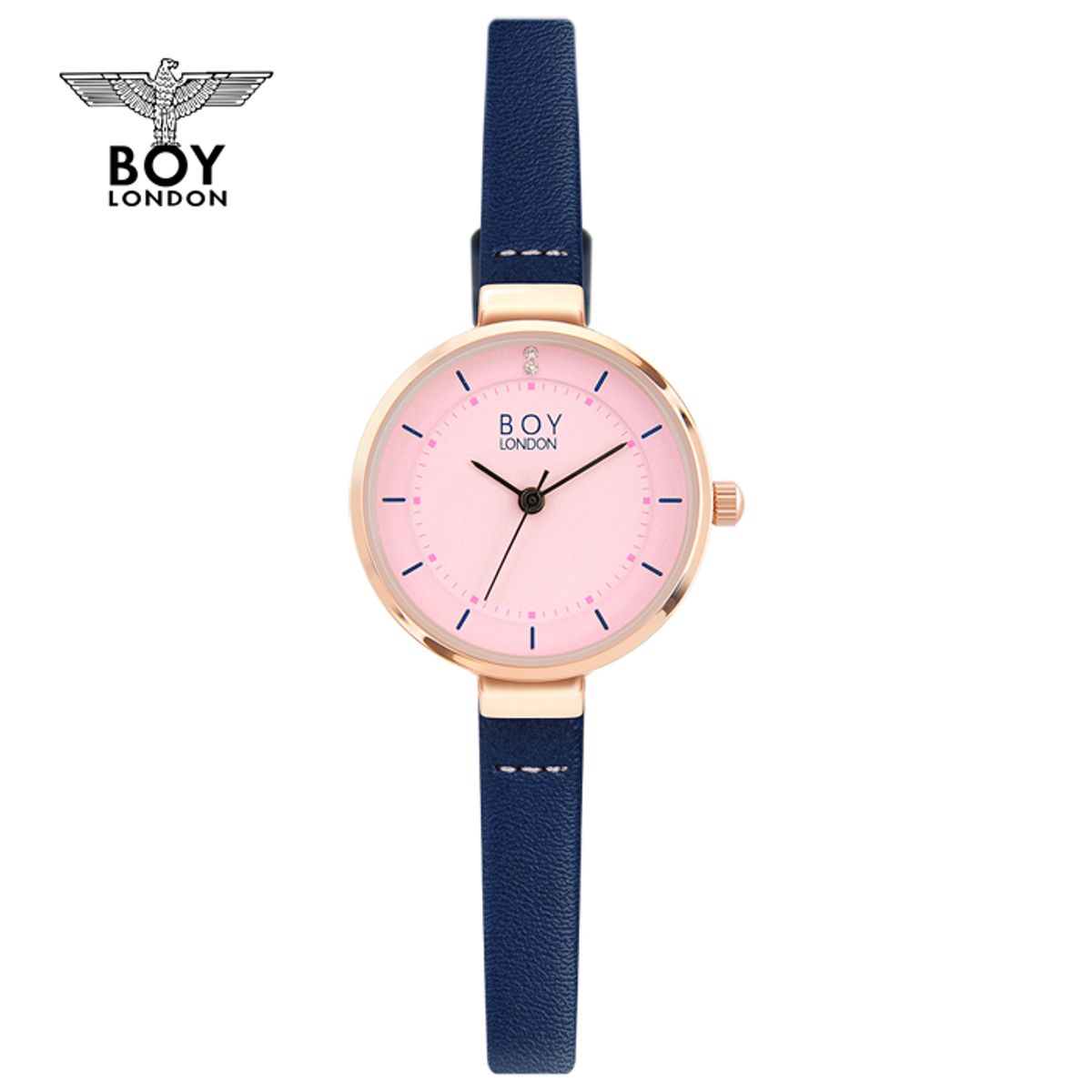 보이런던와치(BOYLONDON WATCH) 심플 여성 가죽시계 BLD5275-BL