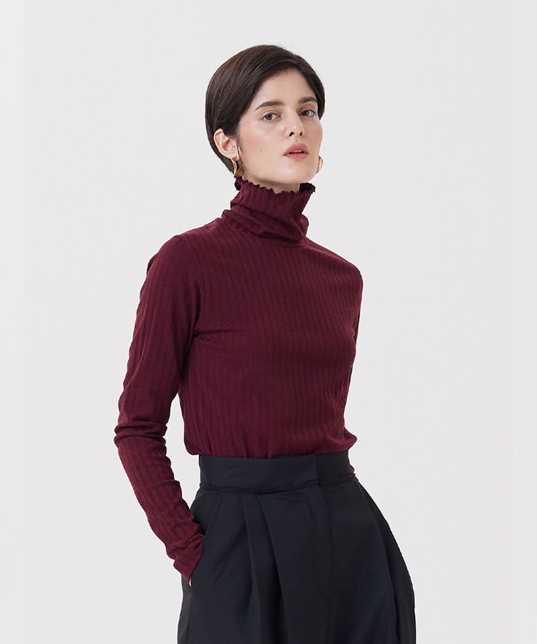 어텀 골지 폴라 티셔츠(3 COLOR)