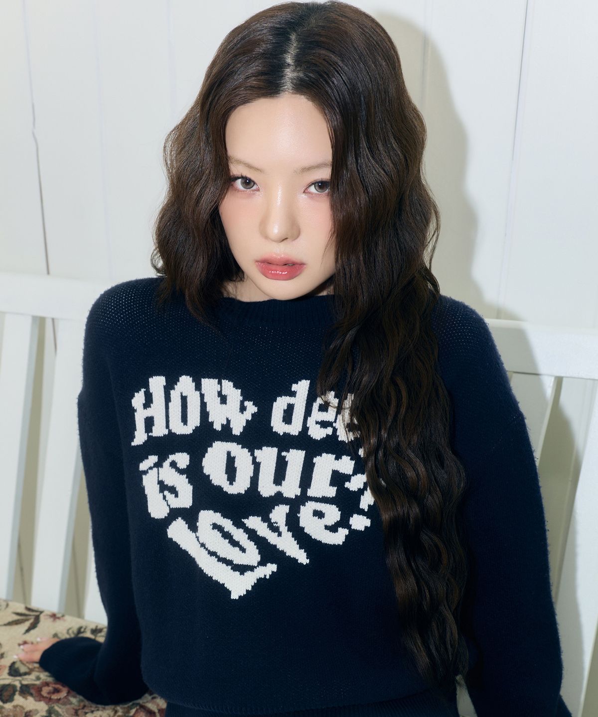 러브이즈트루(LUVISTRUE) MZ LOVE KNIT(NAVY)