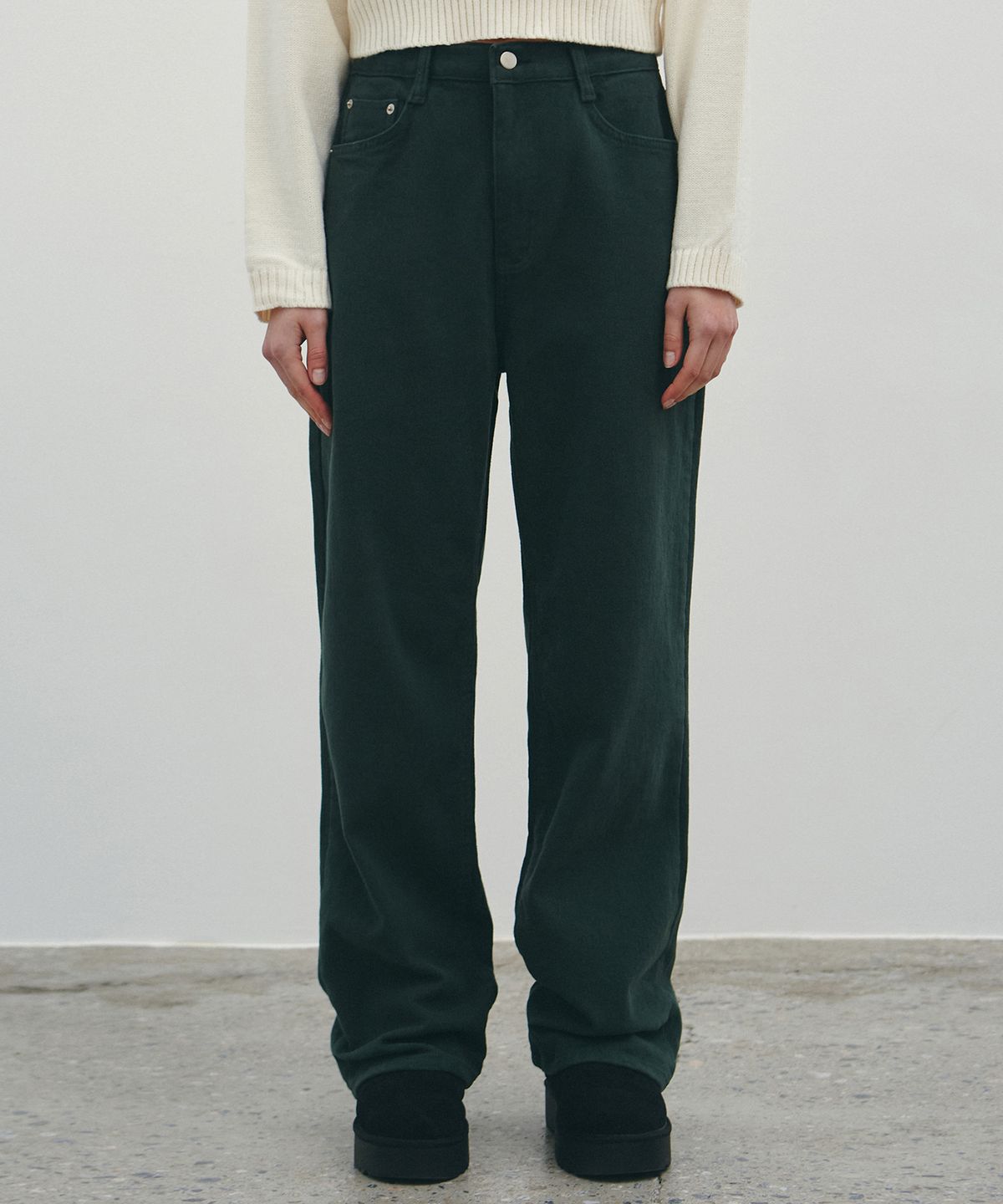 닉앤니콜(NICK&NICOLE) PREMIUM COLORFUL COTTON PANTS_INDI GREEN