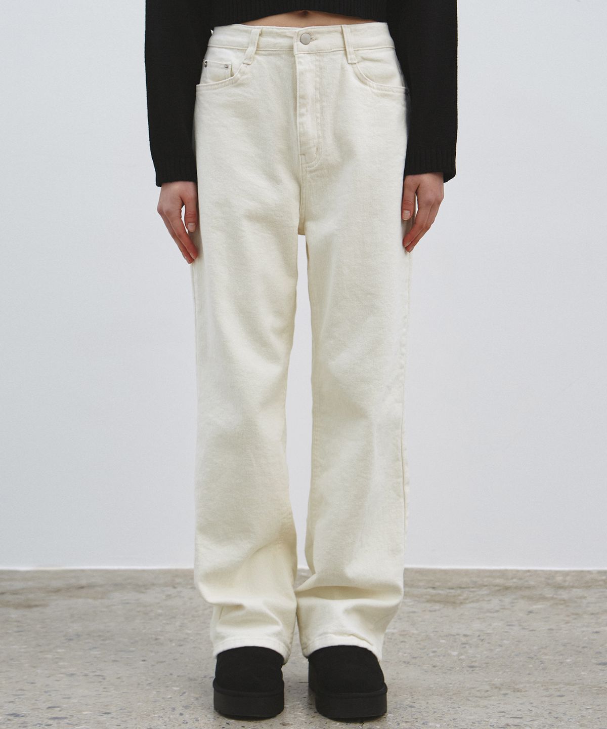 닉앤니콜(NICK&NICOLE) PREMIUM COLORFUL COTTON PANTS_CREAM