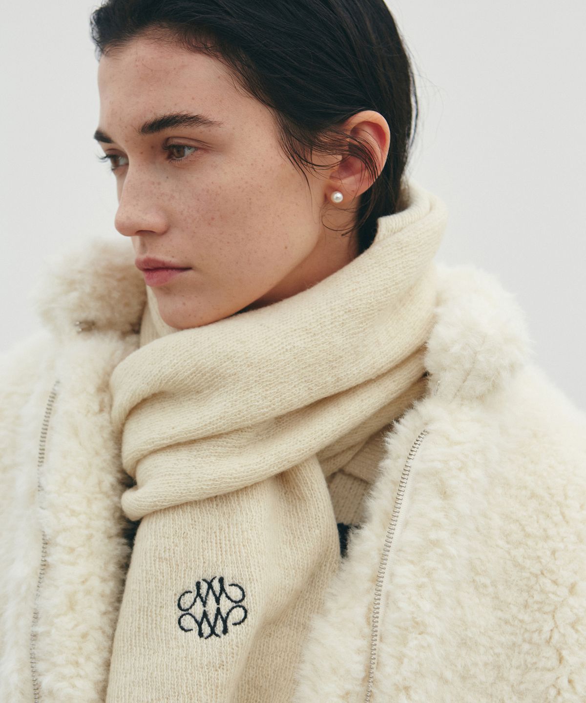 닉앤니콜(NICK&NICOLE) NICOLE PREMIUM WOOL MUFFLER_CREAM