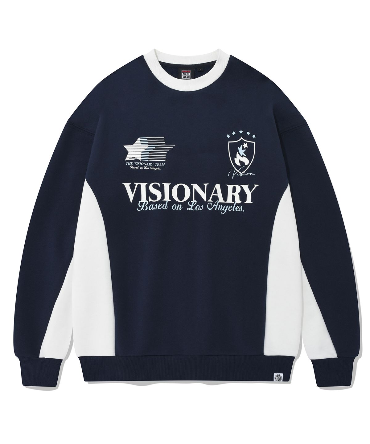 비전스트릿웨어(VISION STREETWEAR) VSW Football Crewneck Navy