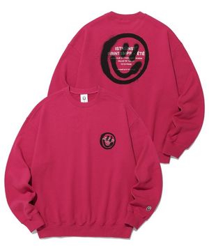 LOGO&SMILEY SWEATSHIRTS_PINK(IK2DSMM440A)
