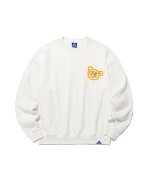 BEAR&SMILEY SWEATSHIRTS_WHITE(IK2DSMM441A)