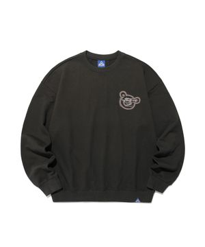 BEAR&SMILEY SWEATSHIRTS_CHARCOAL(IK2DSMM441A)