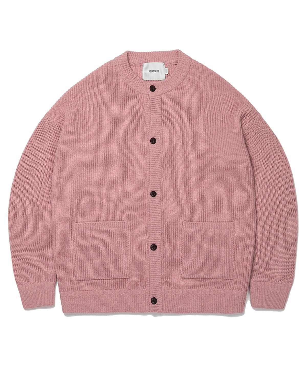 사운즈라이프(SOUNDSLIFE) Heavy Wool Cardigan Pink