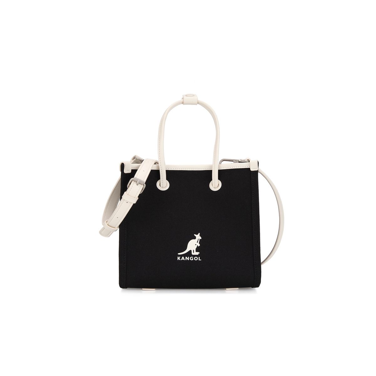 캉골(KANGOL) 듀오 캔버스 토트백 Ⅱ 3913 크림