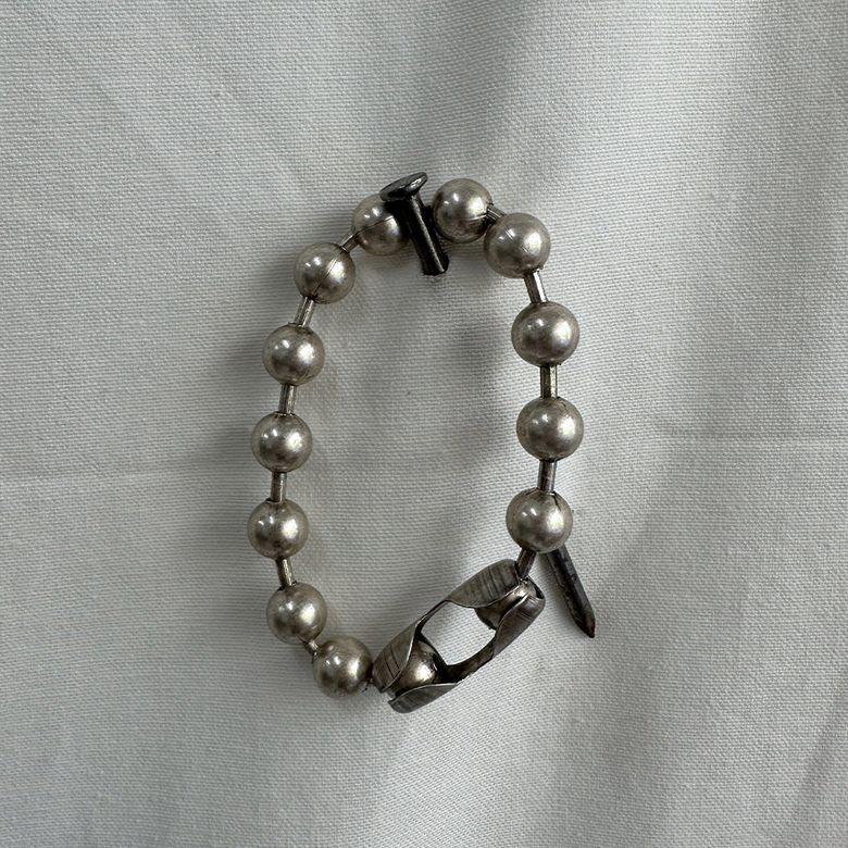 Rusty ball chain bracelet
