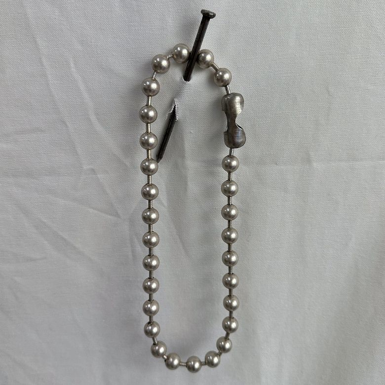 Rusty ball chain necklace