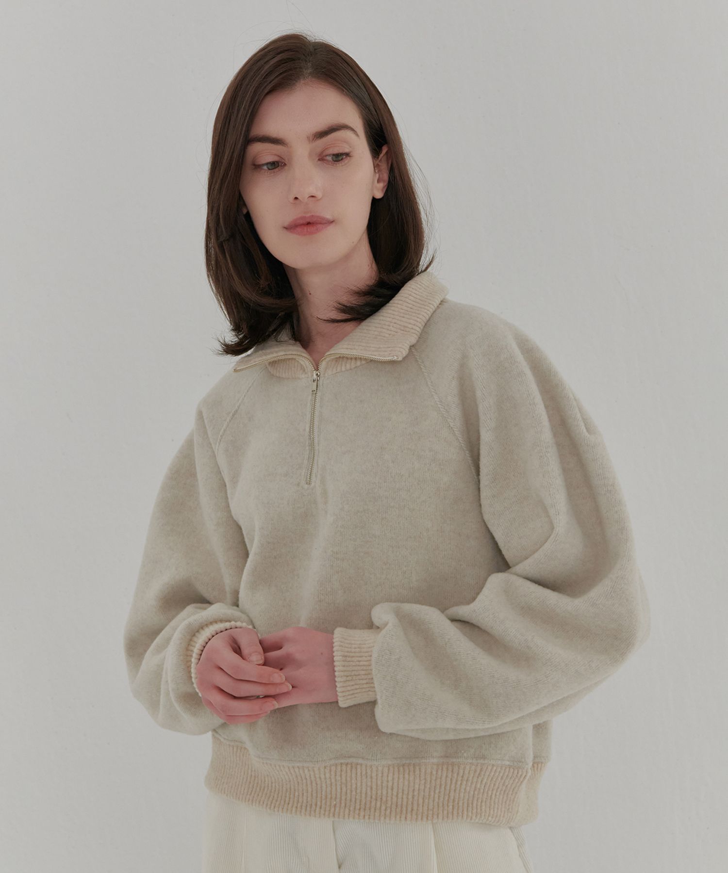 MUSINSA Camino 22 FW Knit Half Zipup Man to Man